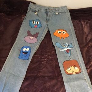 🪐y2k cartoon show jeans 🪐